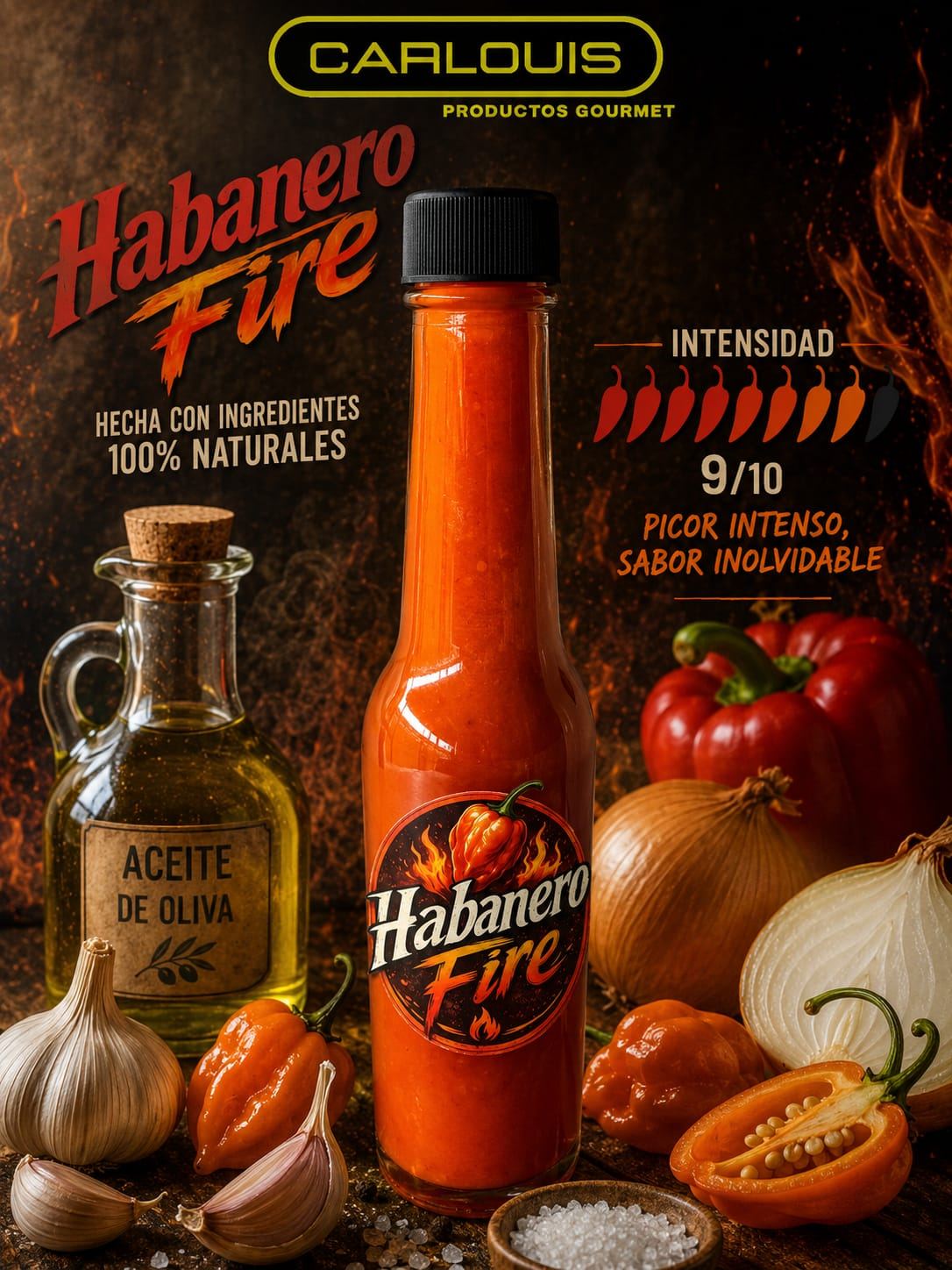 Habanero Fire · 160 gr artesanal CARLOUIS